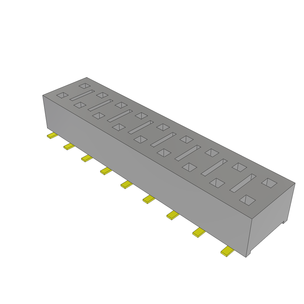 All Parts Connectors Headers HLE-109-02-G-DV-TR by Samtec
