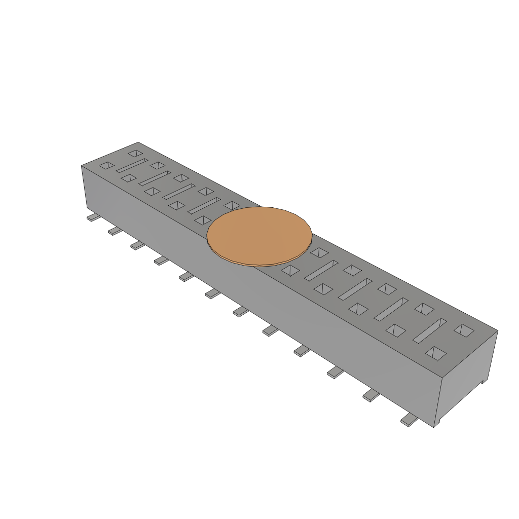All Parts Connectors Smart Card Connectors HLE-112-02-L-DV-BE-K-TR by Samtec