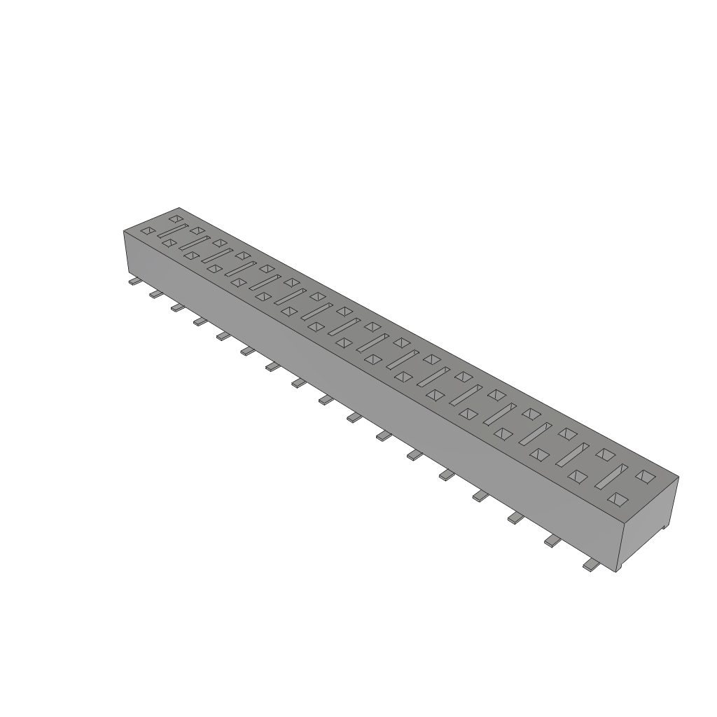 All Parts Connectors Smart Card Connectors HLE-117-02-S-DV-BE by Samtec