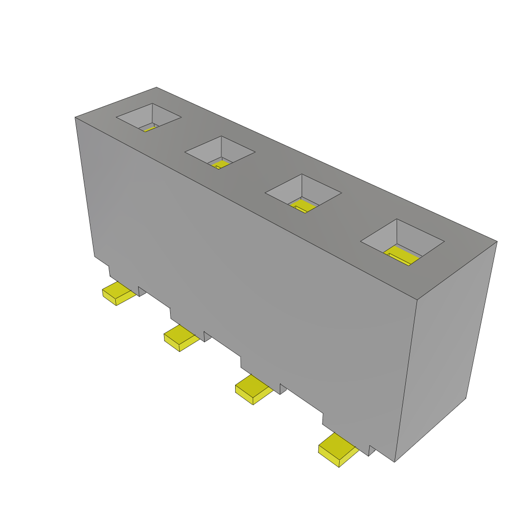 All Parts Connectors PC Board Board to Board HPF-04-02-H-S by Samtec