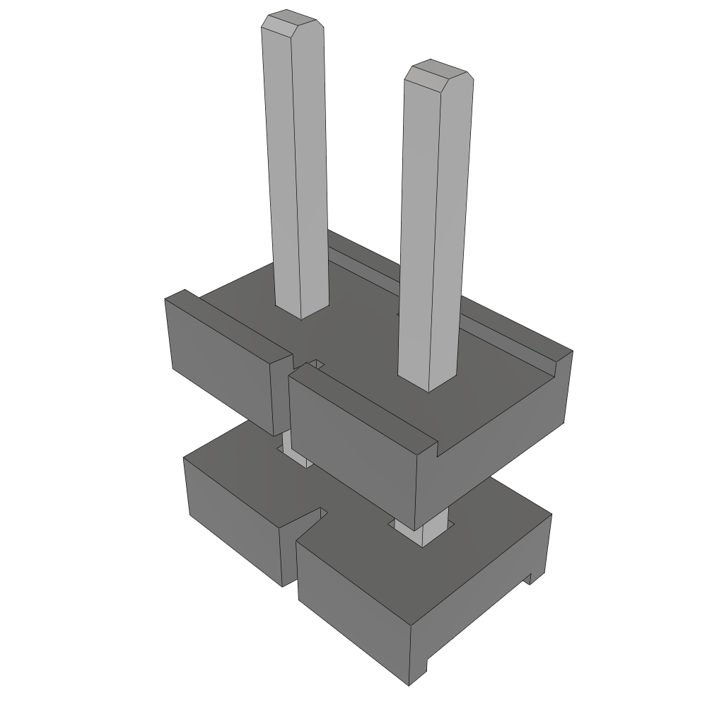 All Parts Connectors Backplane Connectors Hard Metric Connectors HPW-02-04-T-S-340-325 by Samtec