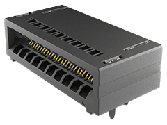 Standard Card Edge Connectors HSEC6-042-01-S-RA-S-WT-TR by Samtec