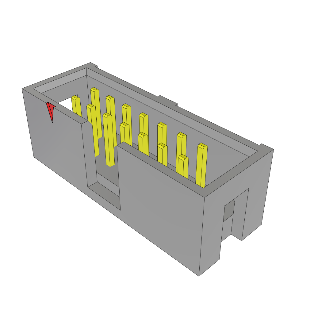 All Parts Power Products Batteries and Accessories Accessories Battery Housings-Cradles HTST-107-05-S-D-RA by Samtec