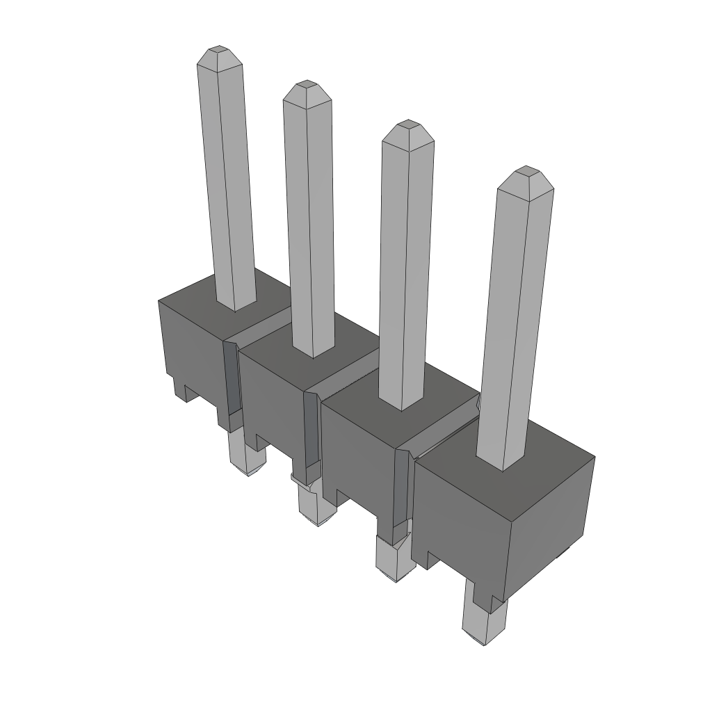 All Parts Power Products Batteries and Accessories Accessories Battery Housings-Cradles HTSW-104-07-T-S-LL by Samtec