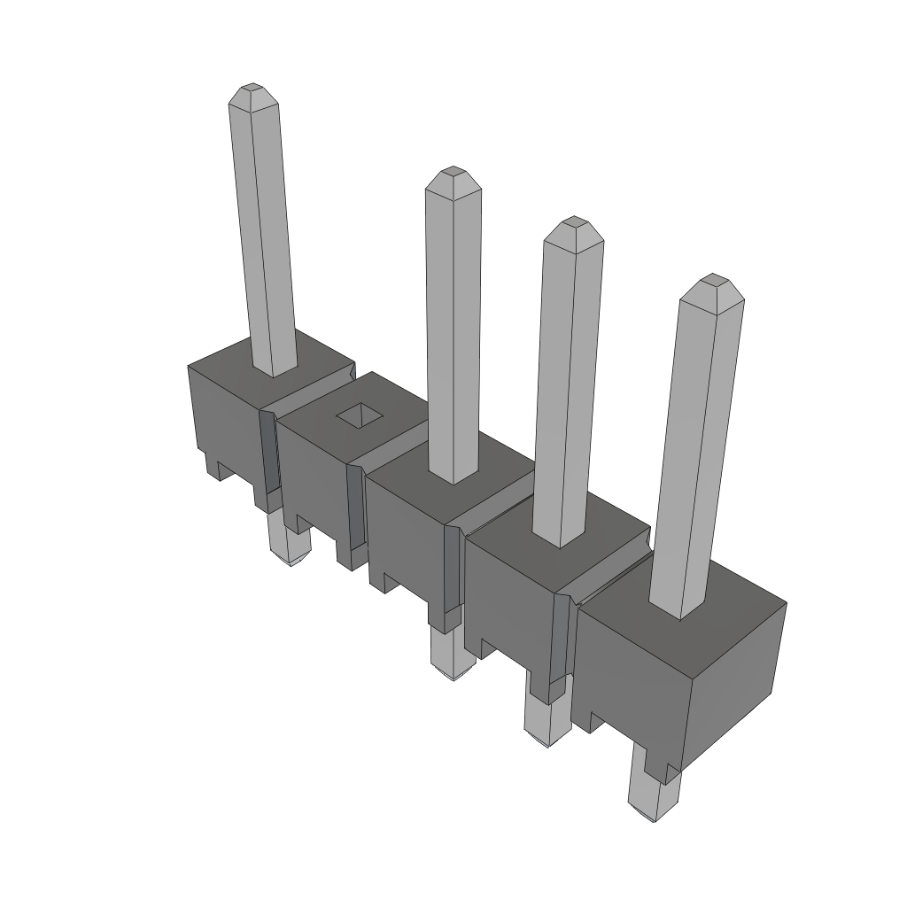 Headers & Wire Housings HTSW-105-07-T-S-004 by Samtec