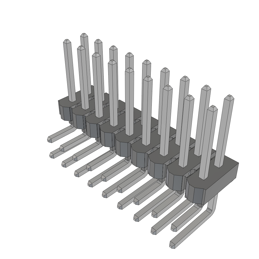 Headers & Wire Housings HTSW-109-25-T-D-RA by Samtec