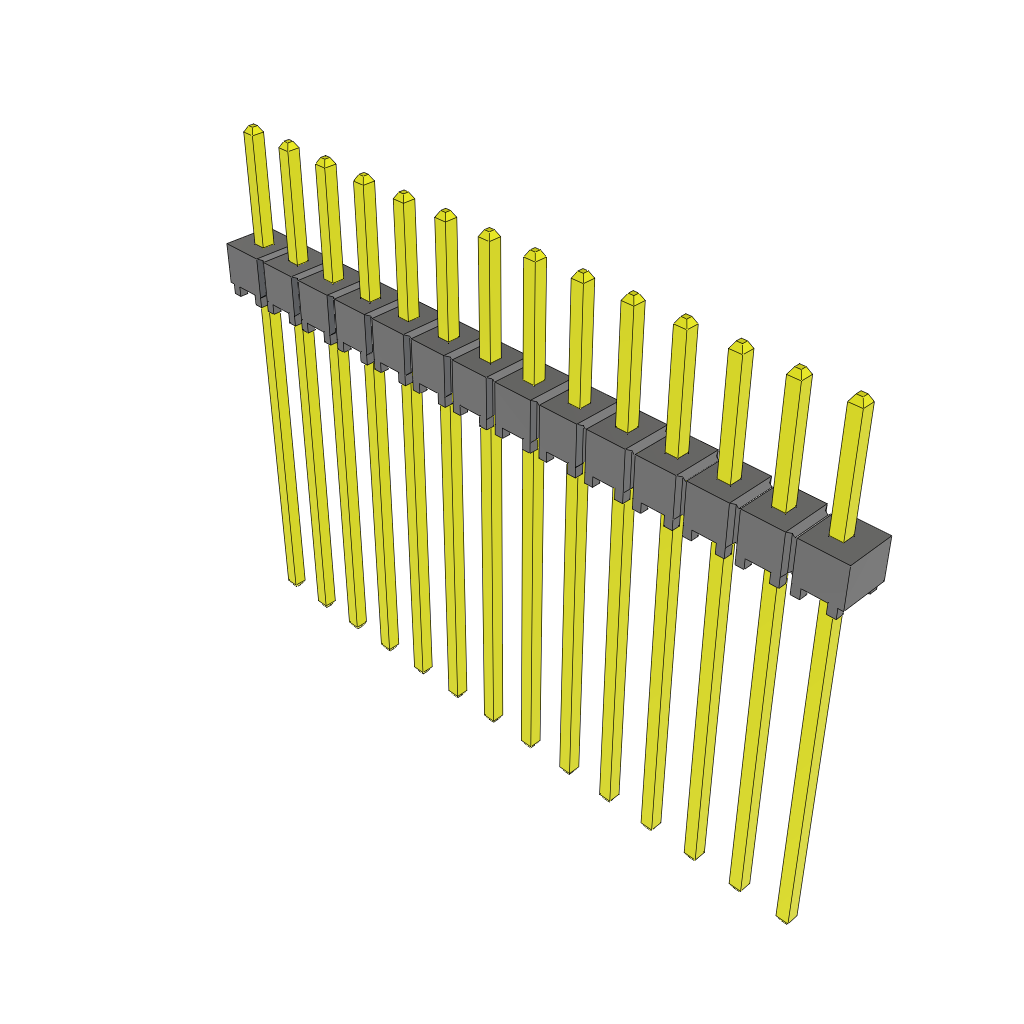 All Parts Connectors Headers HTSW-114-12-G-S by Samtec