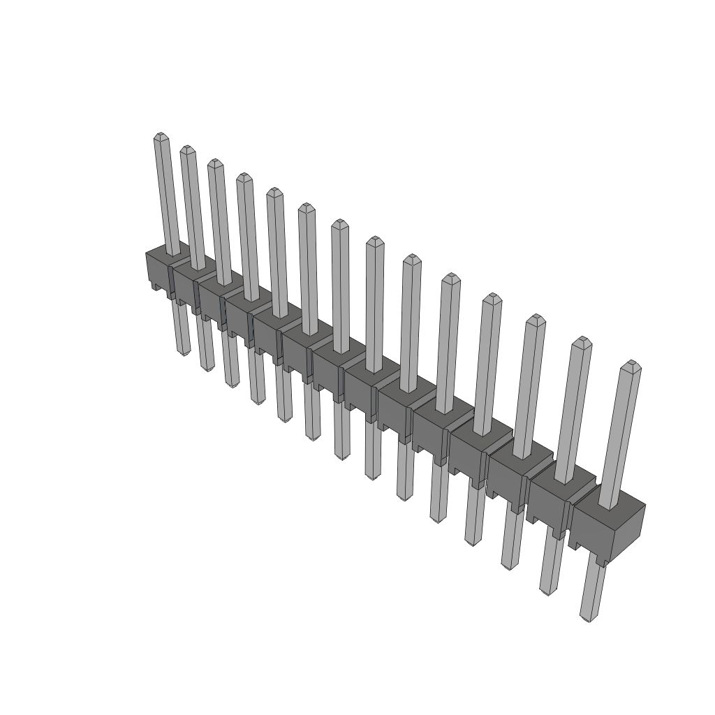 Headers & Wire Housings HTSW-114-25-T-S by Samtec