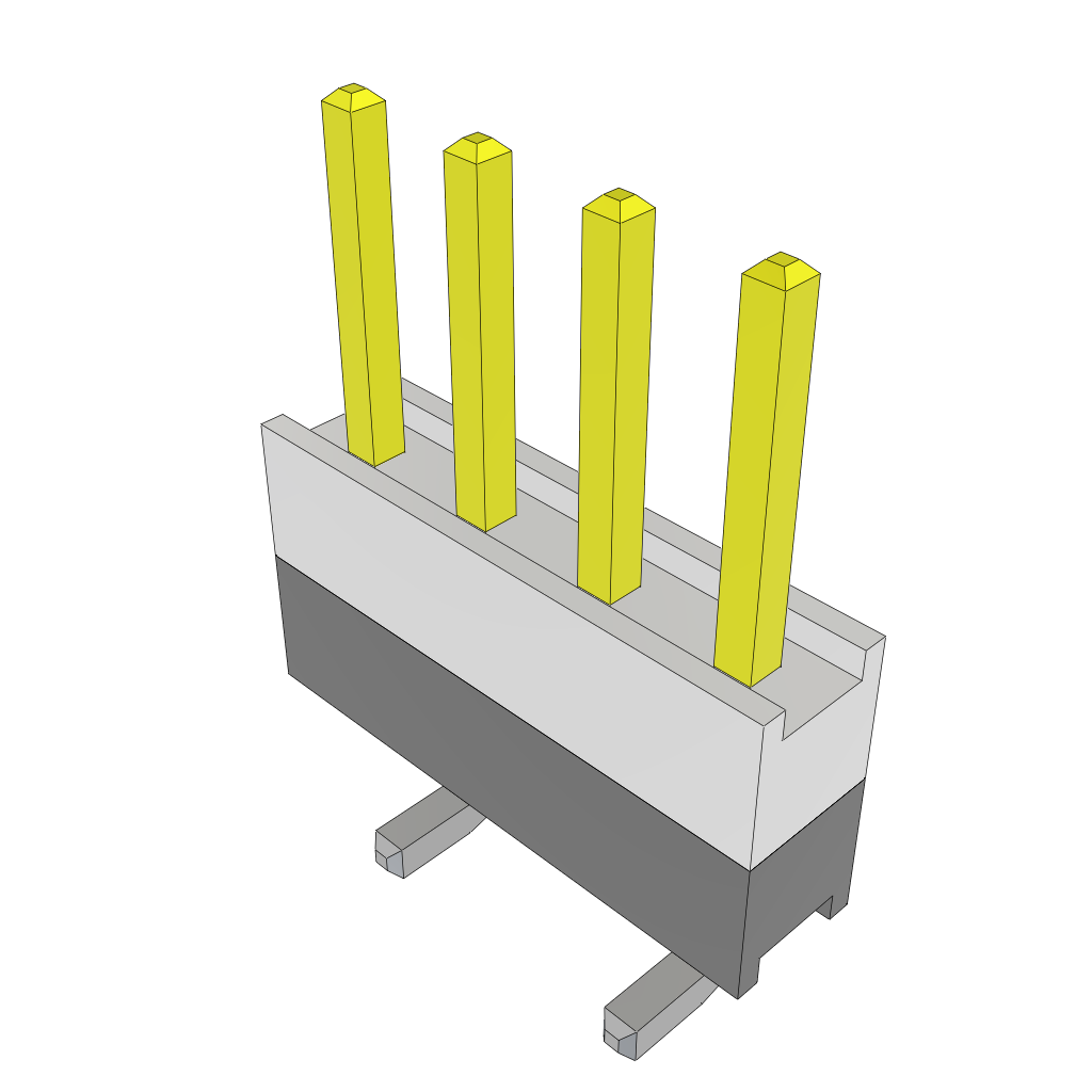 All Parts Connectors Backplane Connectors Hard Metric Connectors HW-04-08-L-S-250-SM by Samtec
