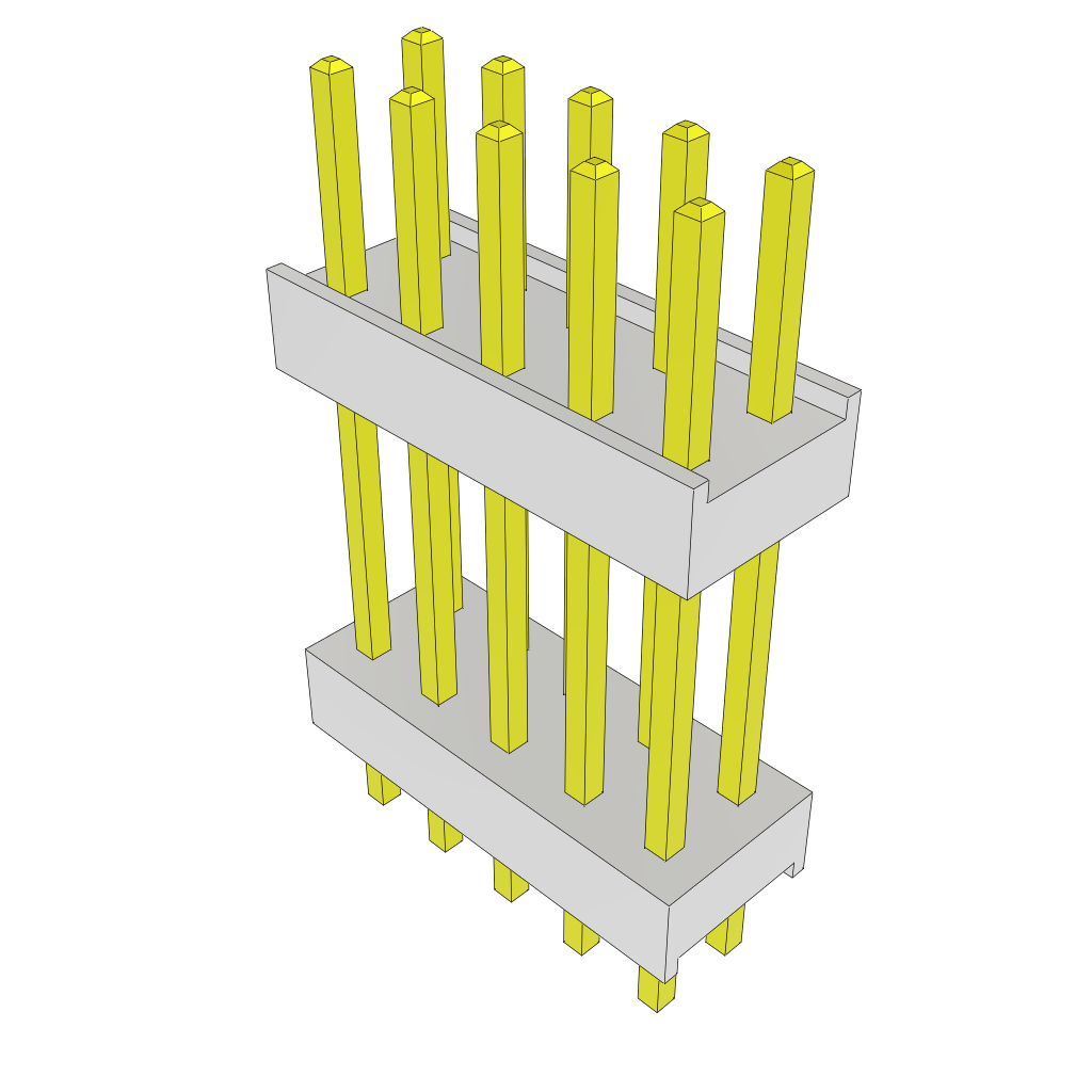 All Parts Connectors Backplane Connectors Hard Metric Connectors HW-05-10-G-D-530-110 by Samtec
