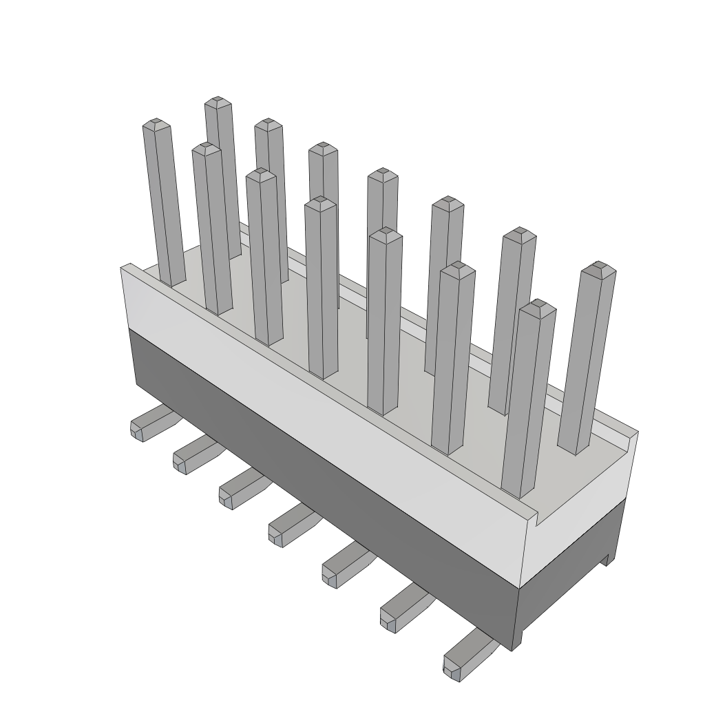 All Parts Connectors Backplane Connectors Hard Metric Connectors HW-07-08-T-D-250-SM by Samtec