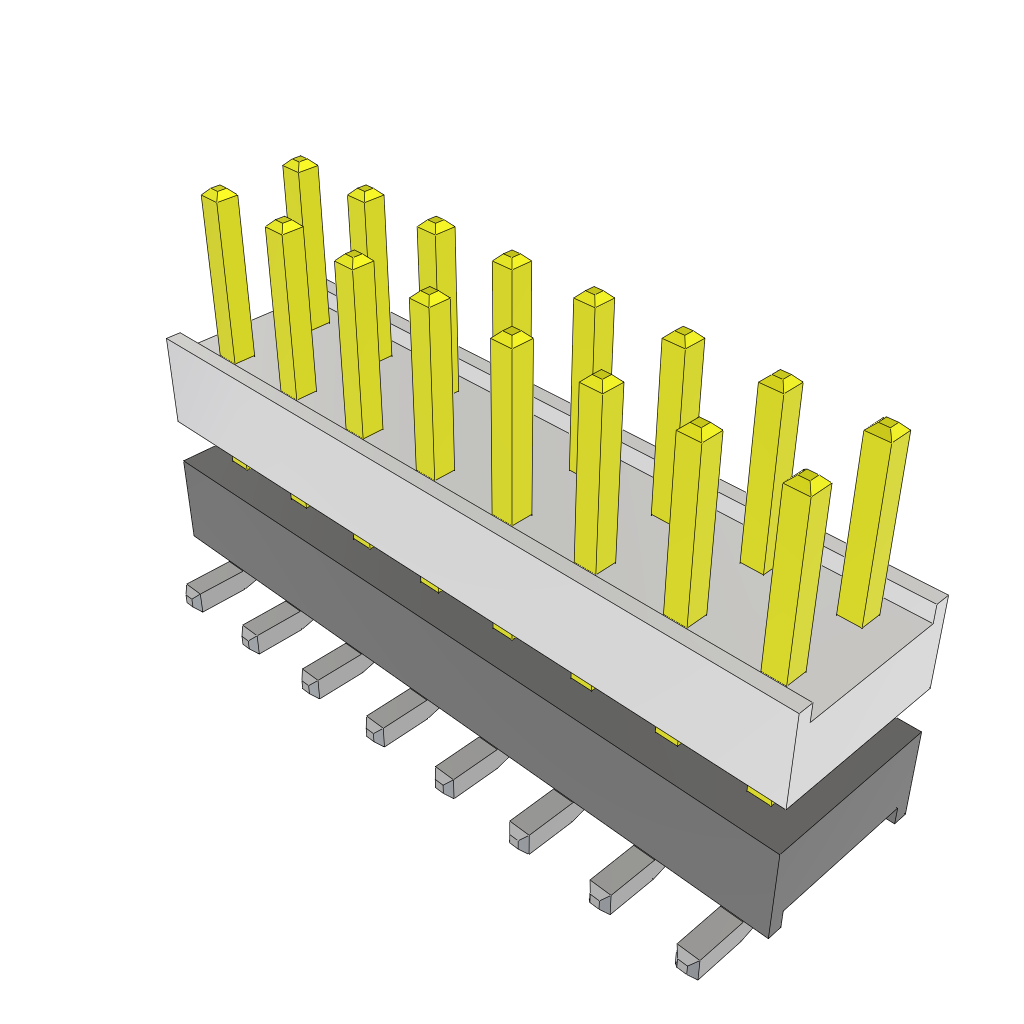 All Parts Connectors Backplane Connectors Hard Metric Connectors HW-08-08-F-D-300-SM by Samtec