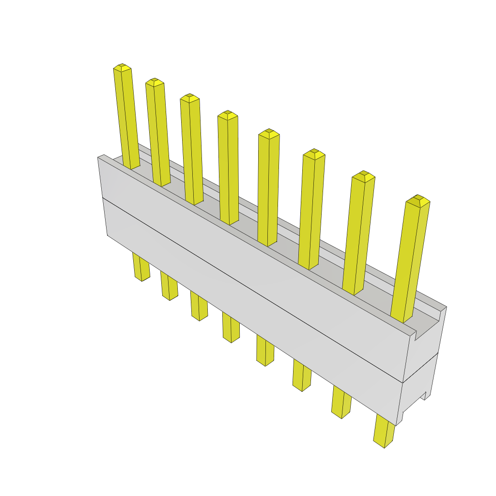 All Parts Connectors Backplane Connectors Hard Metric Connectors HW-08-08-G-S-200-125 by Samtec