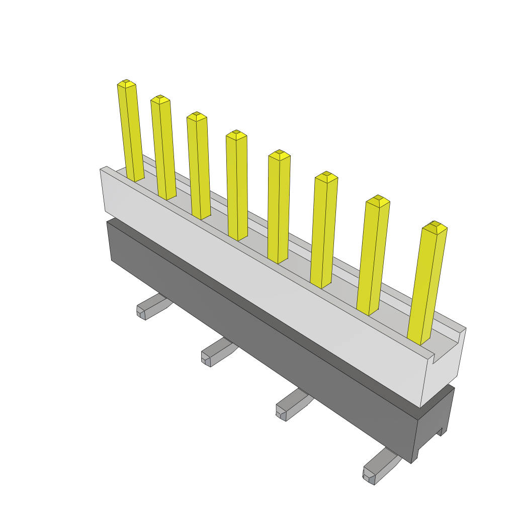 All Parts Connectors Backplane Connectors Hard Metric Connectors HW-08-08-L-S-276-SM by Samtec