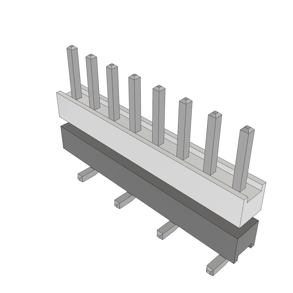 All Parts Connectors Backplane Connectors Hard Metric Connectors HW-08-08-T-S-291-SM by Samtec