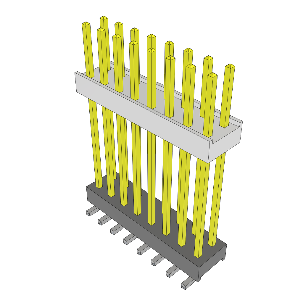 All Parts Connectors Backplane Connectors Hard Metric Connectors HW-08-20-L-D-827-SM by Samtec