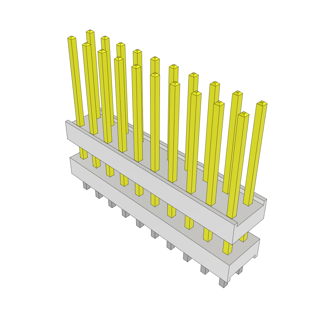 All Parts Connectors Backplane Connectors Hard Metric Connectors HW-10-10-S-D-310-100 by Samtec