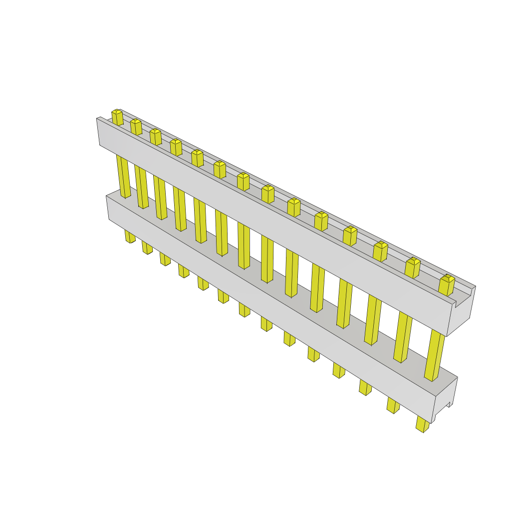 All Parts Connectors Backplane Connectors Hard Metric Connectors HW-14-08-G-S-400-100 by Samtec