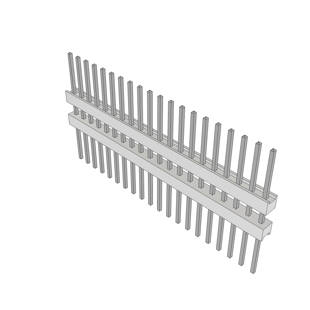 All Parts Connectors Backplane Connectors Hard Metric Connectors HW-20-12-T-S-320-370 by Samtec