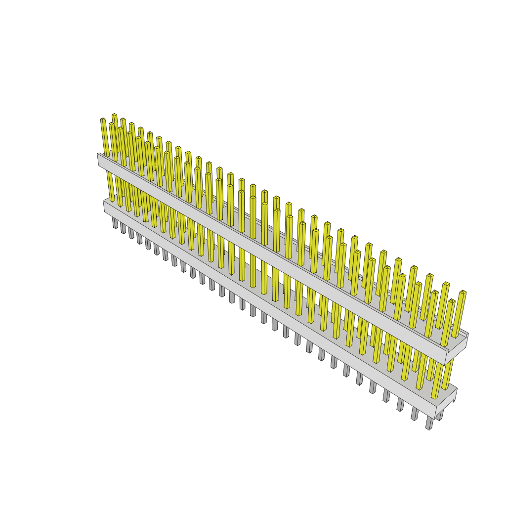 All Parts Connectors Backplane Connectors Hard Metric Connectors HW-30-11-S-D-500-150 by Samtec