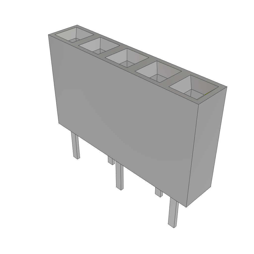 All Parts Connectors rugged connector BCS-105-F-S-DE by Samtec