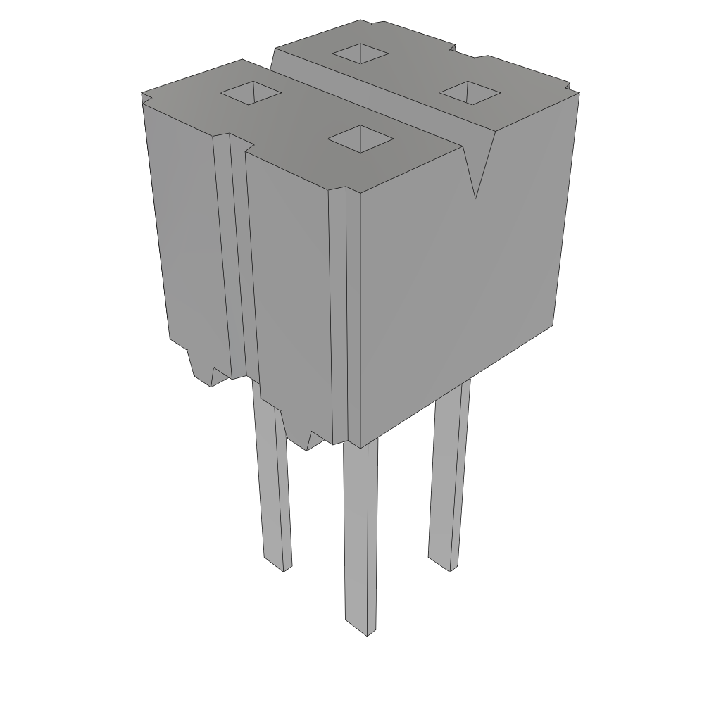 All Parts Power Products Batteries and Accessories Accessories Battery Housings-Cradles CES-102-02-L-D by Samtec