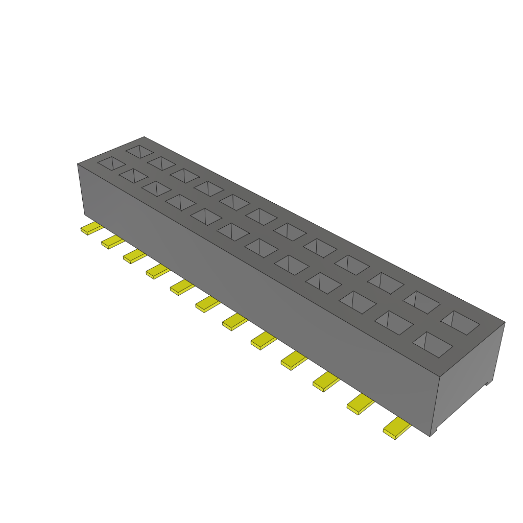All Parts Connectors rugged connector CLP-112-02-G-D-BE by Samtec Inc.