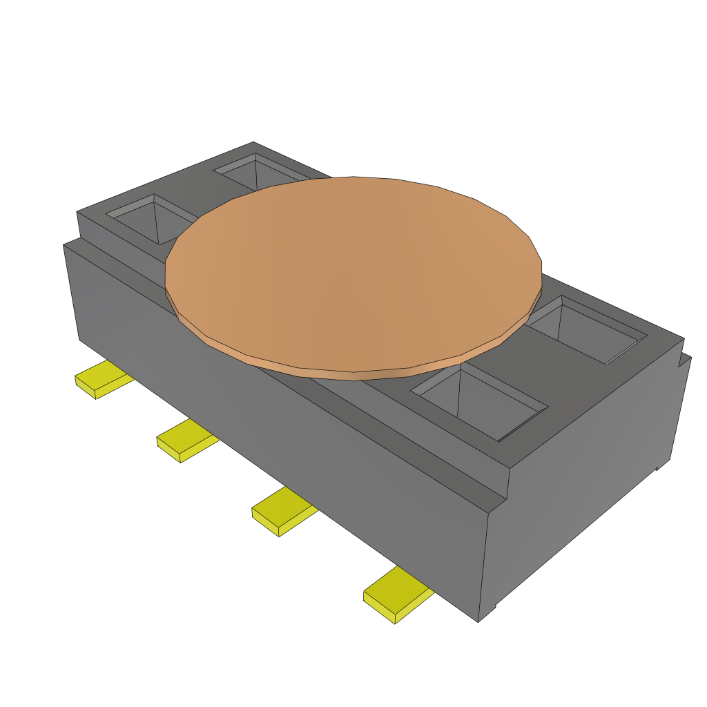 All Parts Connectors rugged connector CLT-104-02-G-D-BE-A-K-TR by Samtec