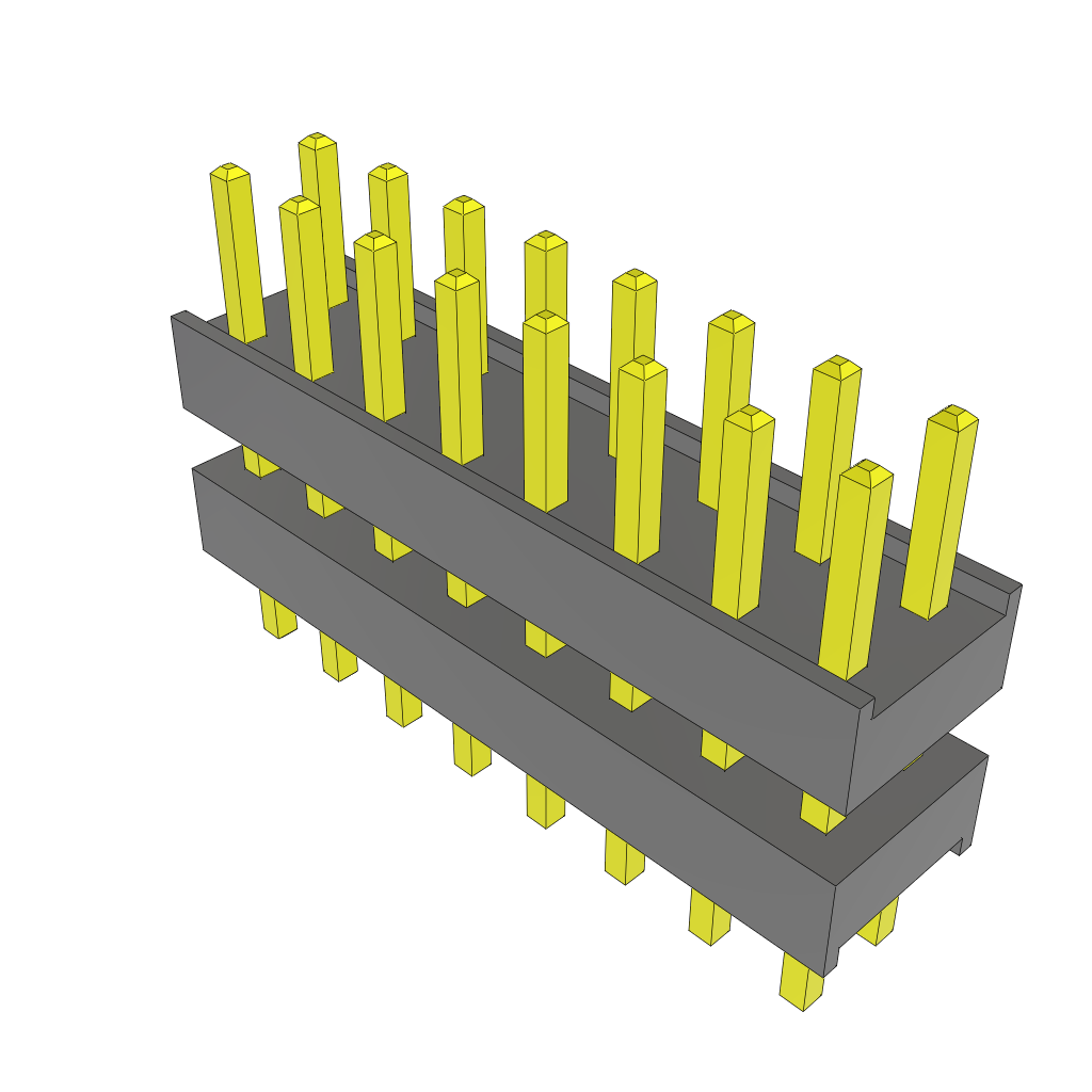 All Parts Connectors Backplane Connectors Hard Metric Connectors DW-08-08-L-D-270 by Samtec