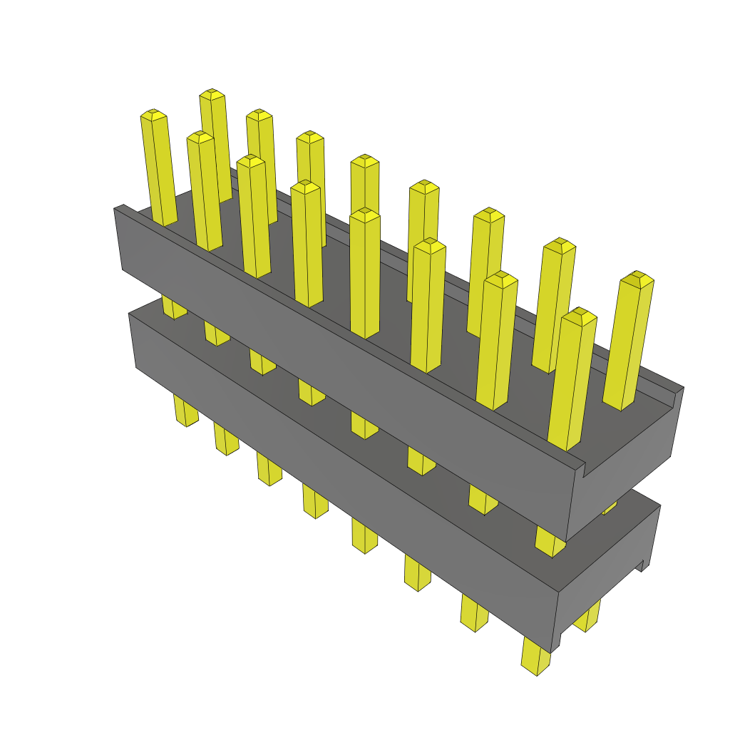 All Parts Connectors Backplane Connectors Hard Metric Connectors DW-08-08-T-D-275 by Samtec