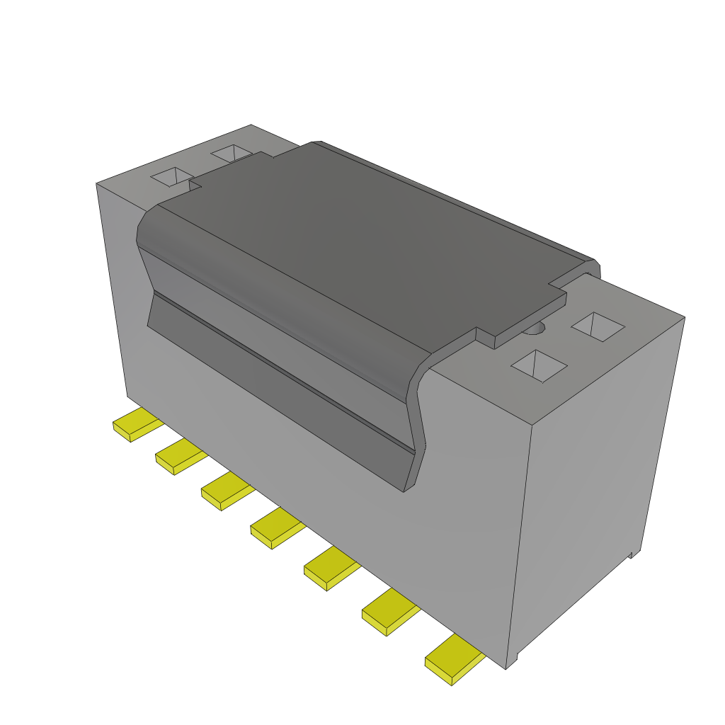 All Parts Connectors rugged connector FLE-107-01-H-DV-P-TR by Samtec