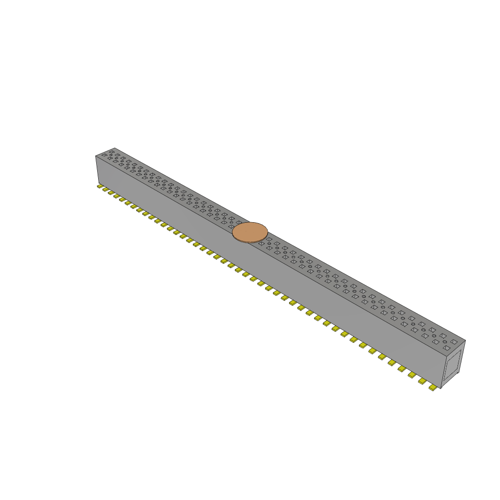 All Parts Connectors rugged connector FLE-145-01-G-DV-A-K by Samtec