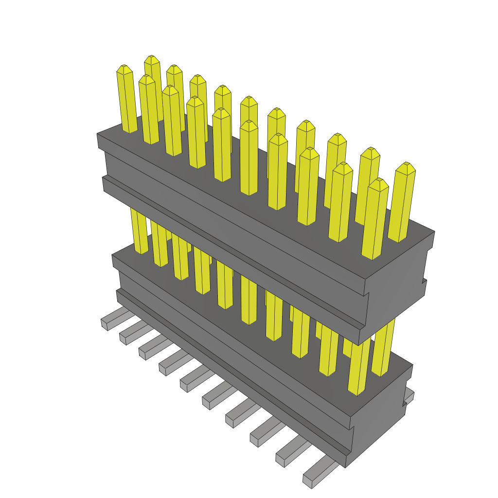 All Parts Connectors Backplane Connectors Hard Metric Connectors FW-10-05-L-D-335-100 by Samtec
