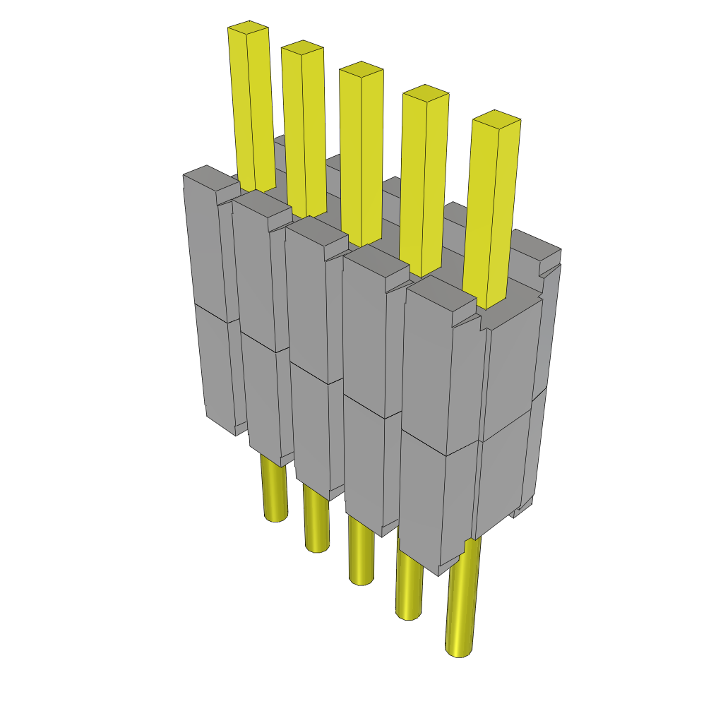 All Parts Connectors Backplane Connectors Hard Metric Connectors HDWM-05-51-G-S-200 by Samtec