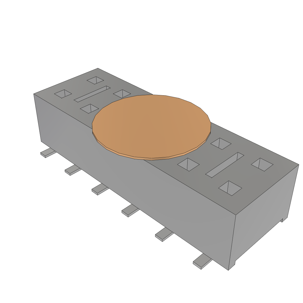 All Parts Connectors Headers HLE-106-02-F-DV-K-TR by Samtec