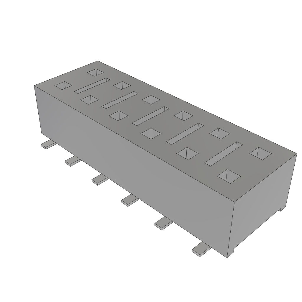 All Parts Connectors Smart Card Connectors HLE-106-02-F-DV-LC by Samtec Inc.