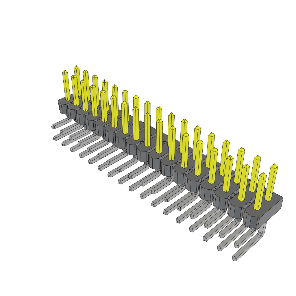 All Parts Connectors Accessories Connector Pins HTSW-117-08-F-D-RA by Samtec Inc.