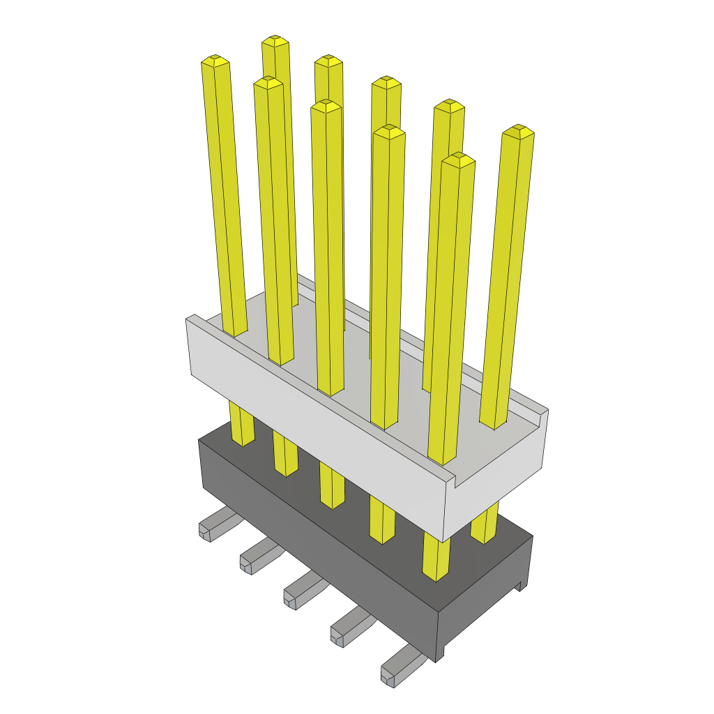 All Parts Connectors Backplane Connectors Hard Metric Connectors HW-05-10-F-D-375-SM by Samtec