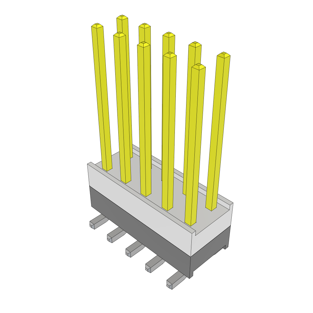 All Parts Connectors Backplane Connectors Hard Metric Connectors HW-05-10-L-D-250-SM-A by Samtec