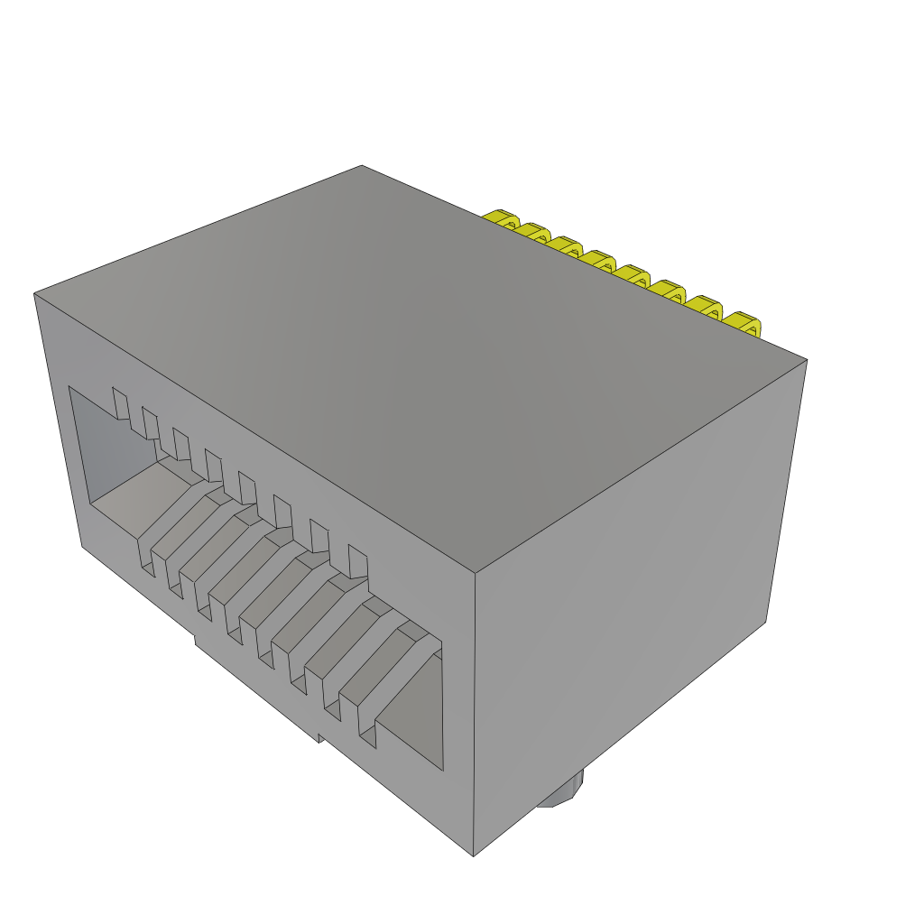 All Parts Connectors Smart Card Connectors MEC1-108-02-S-D-RA1-NP-SL by Samtec