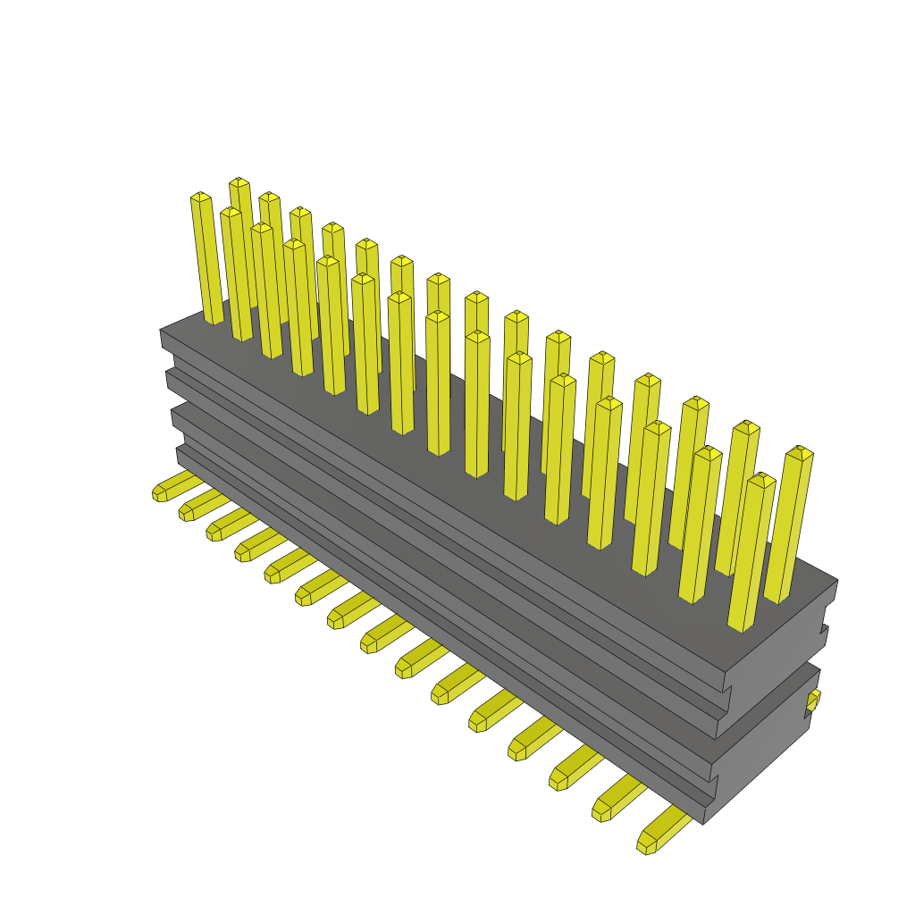 All Parts Connectors Backplane Connectors Hard Metric Connectors MW-15-03-G-D-152-118 by Samtec