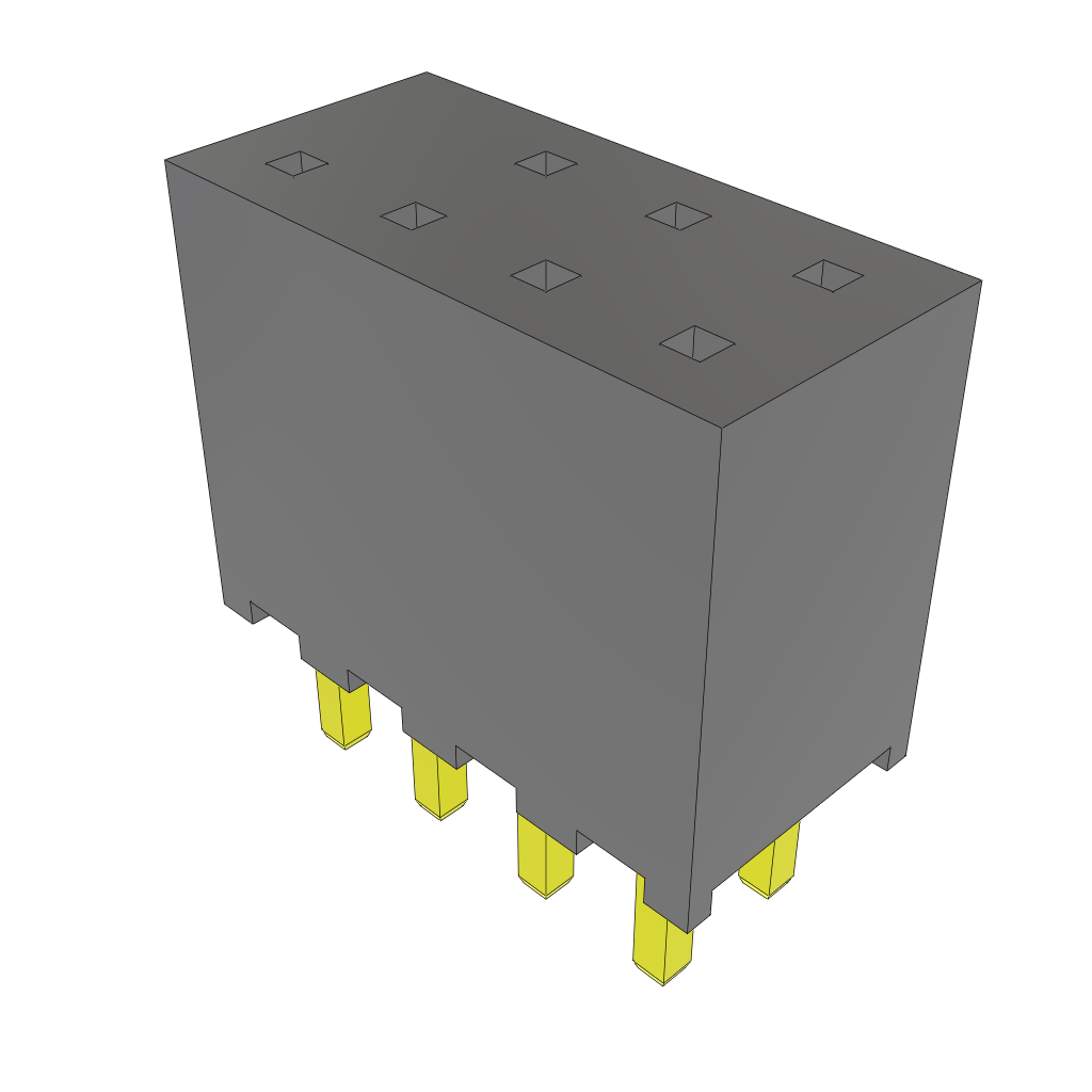 All Parts Connectors BTB Connectors SQT-104-01-L-D-008 by Samtec