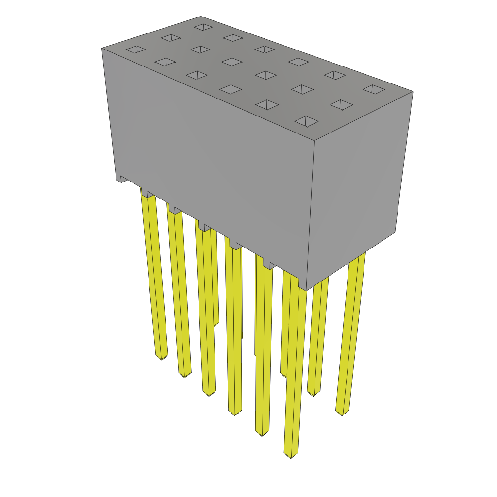 All Parts Power Products Batteries and Accessories Accessories Battery Housings-Cradles SSQ-106-04-G-Q by Samtec