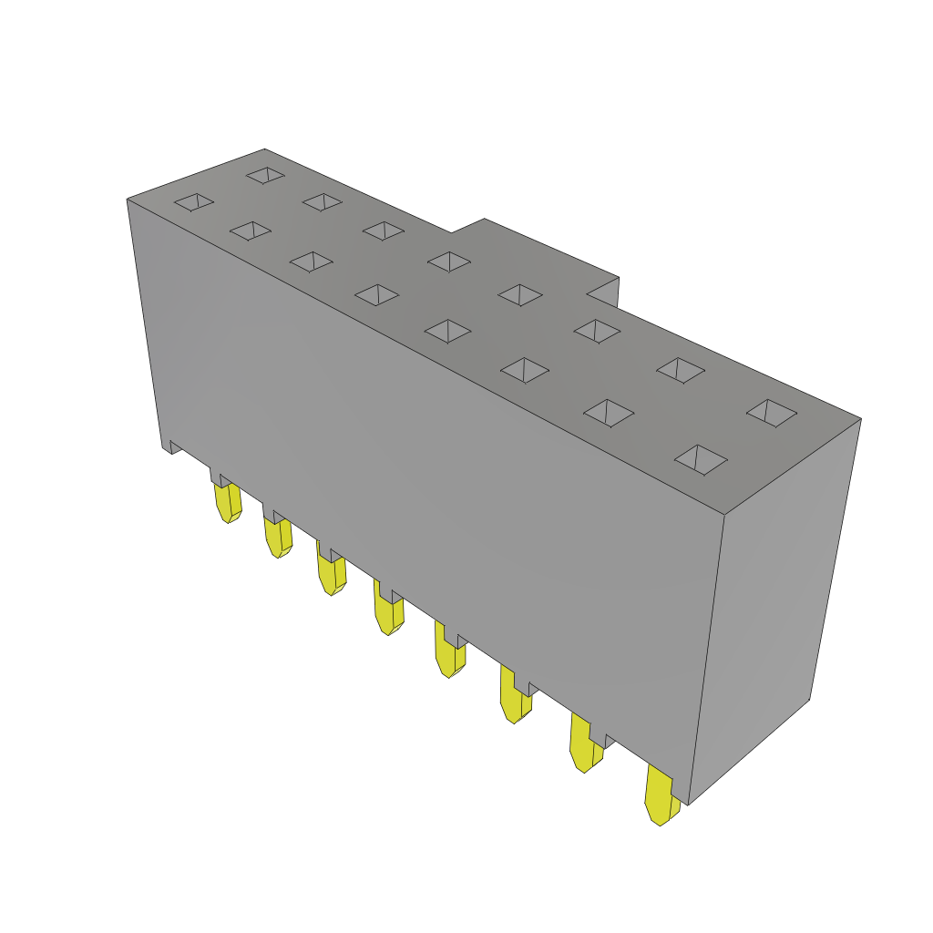 All Parts Connectors BTB Connectors SSW-108-01-L-D-N by Samtec