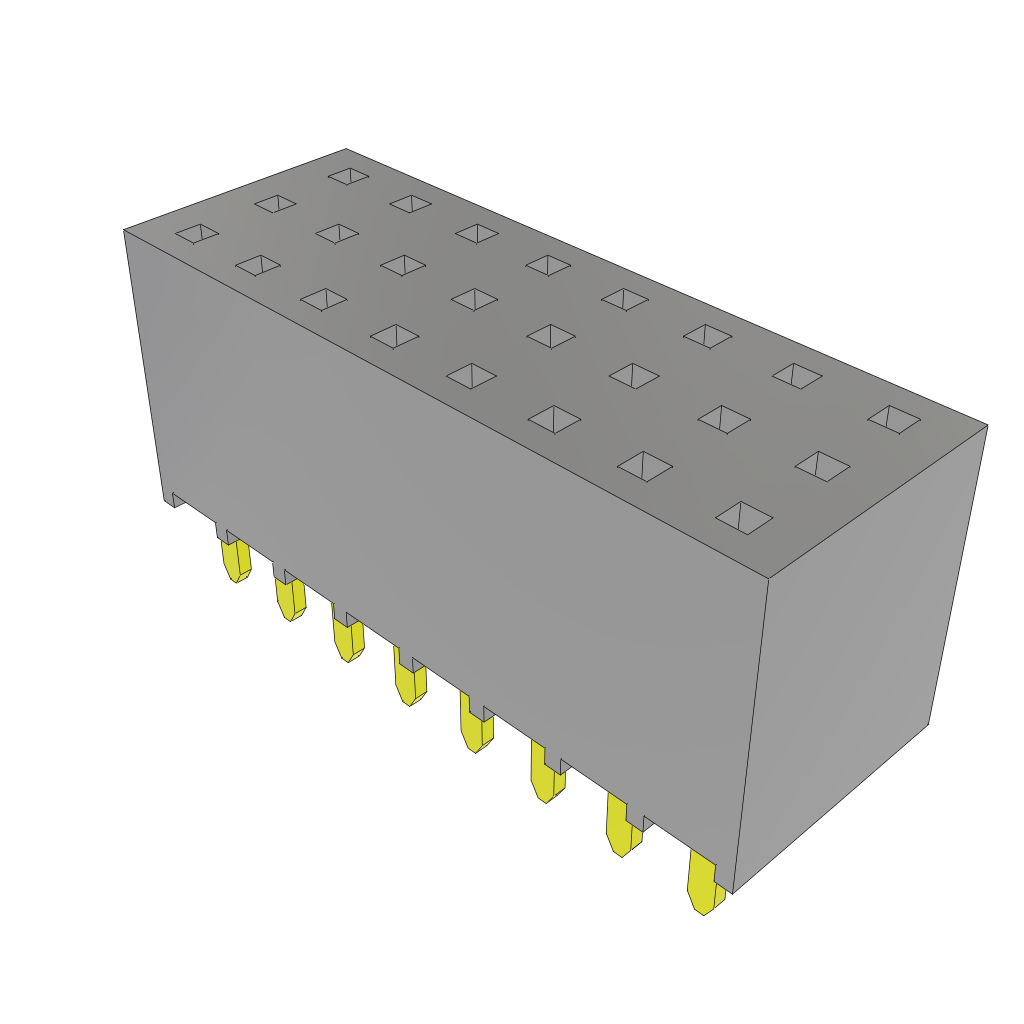 All Parts Connectors BTB Connectors SSW-108-01-S-Q by Samtec