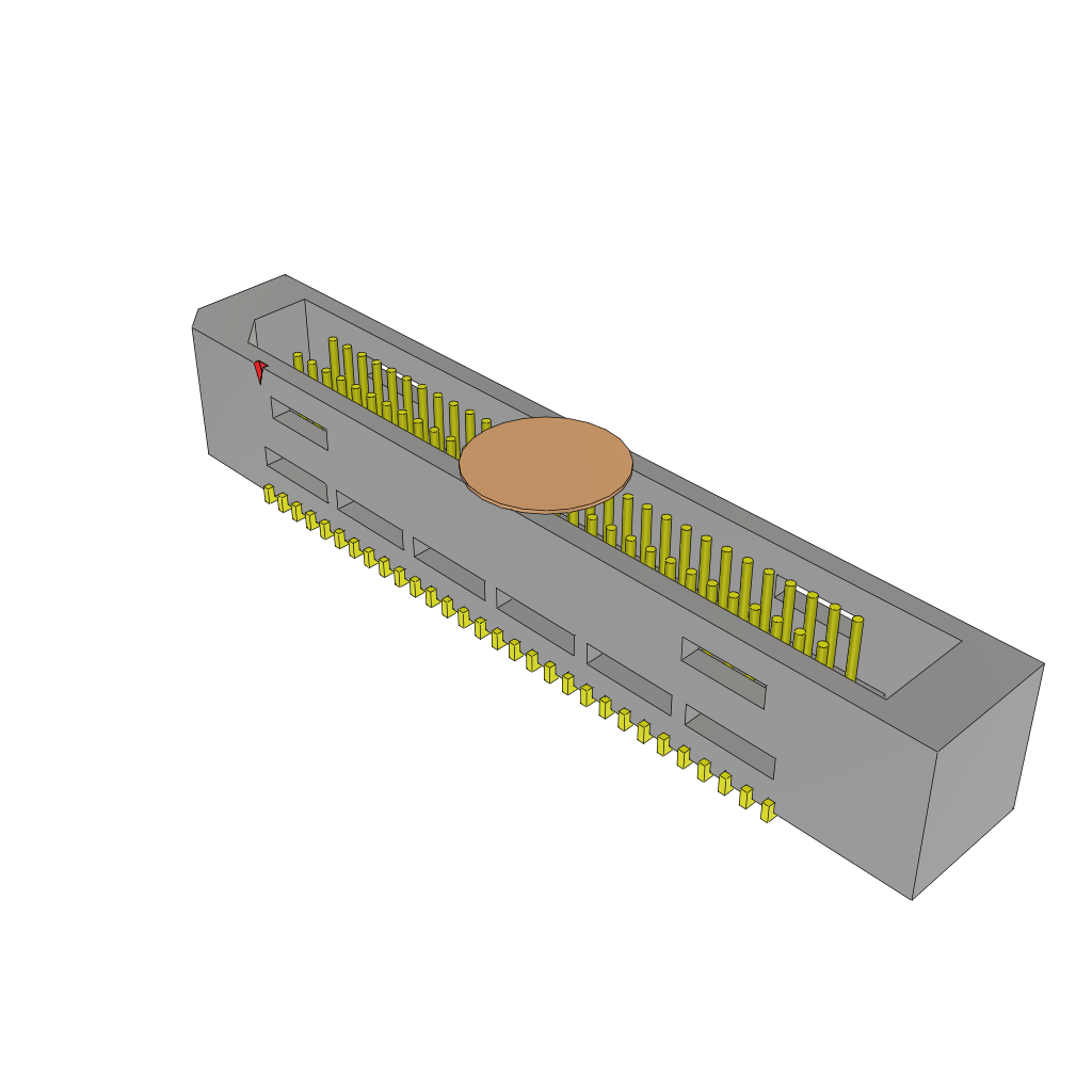 All Parts Connectors rugged connector TEM-130-02-03.0-H-D-A-K by Samtec