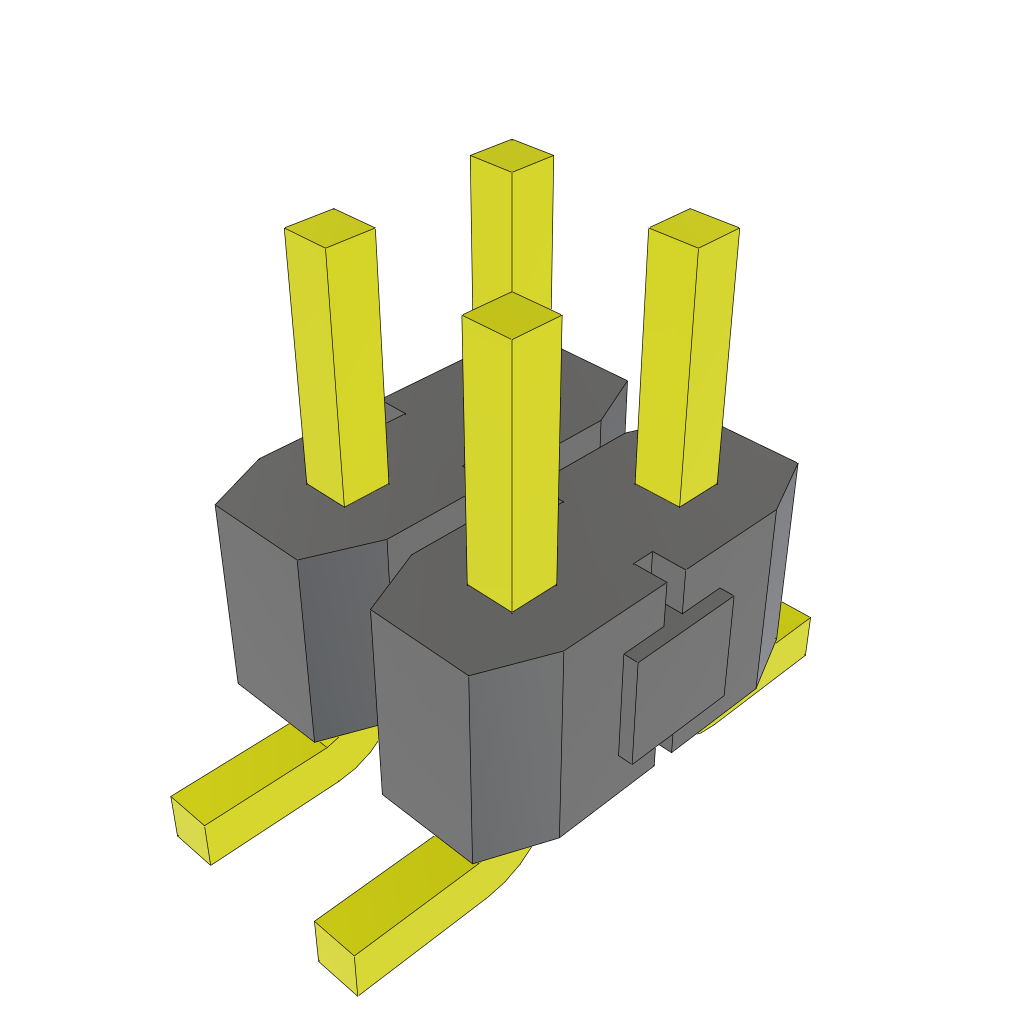 All Parts Connectors rugged connector TSM-102-04-L-DV by Samtec Inc.