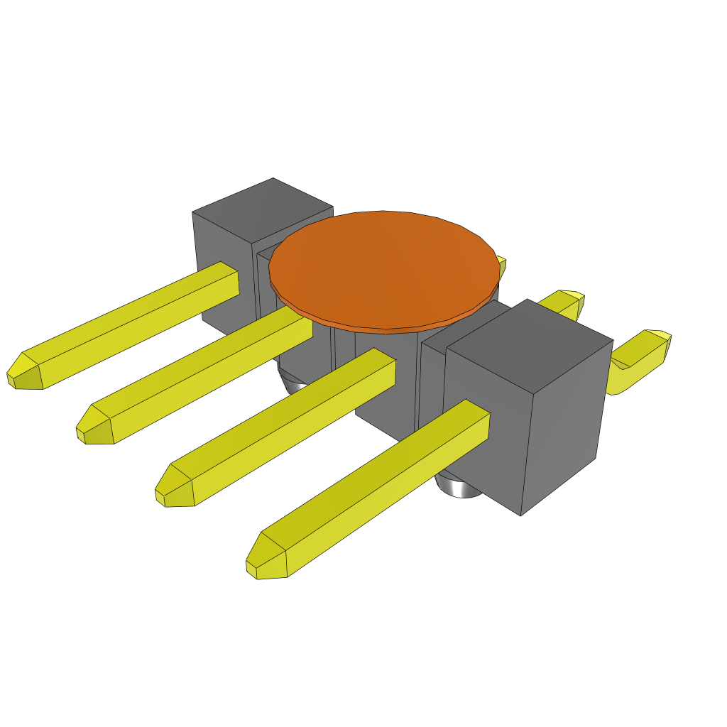 All Parts Connectors rugged connector TSM-104-01-T-SH-A-K-TR by Samtec