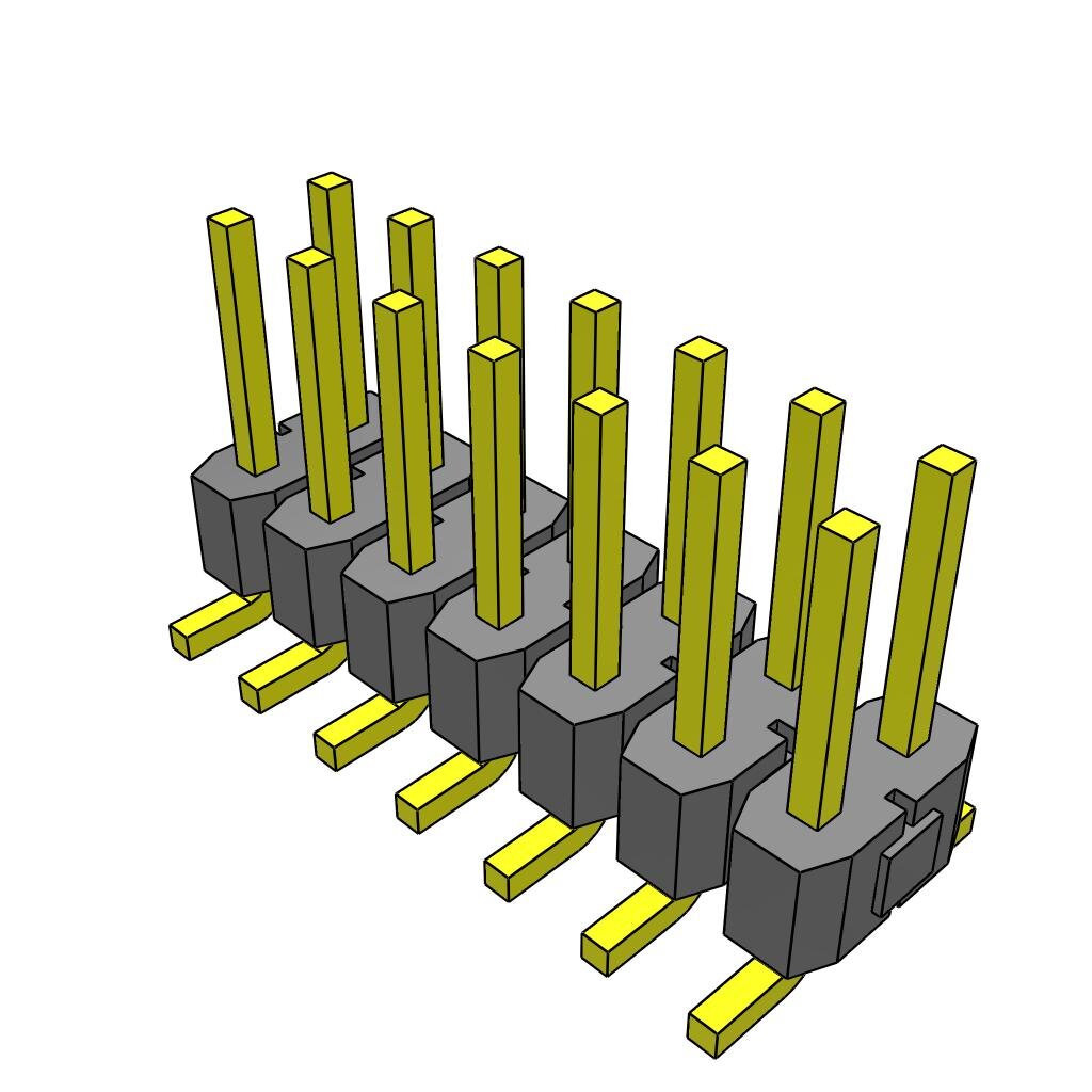 All Parts Connectors rugged connector TSM-107-01-L-DV-M-TR by Samtec