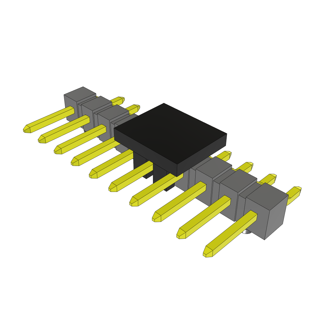 All Parts Connectors rugged connector TSM-110-01-T-SH-A-P by Samtec
